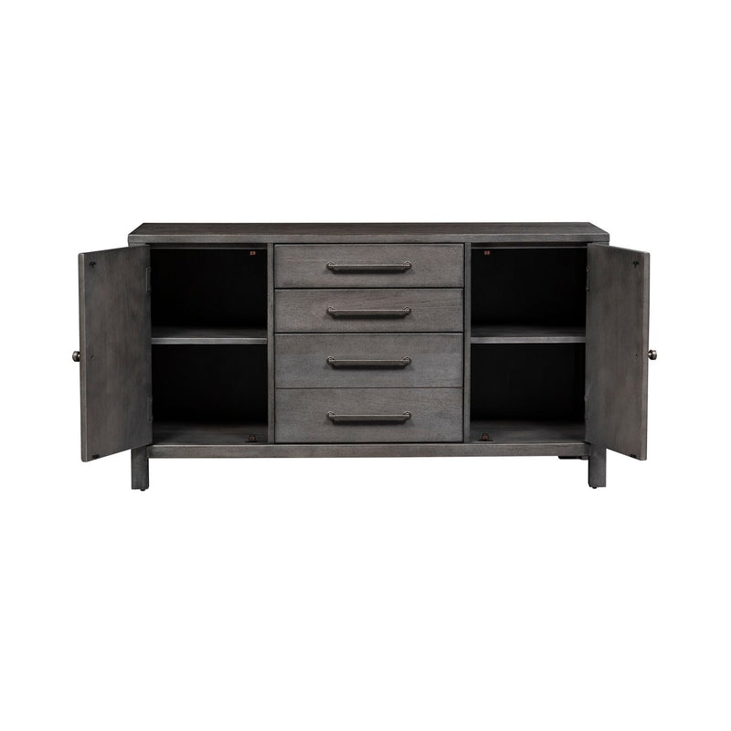 Modern Farmhouse Credenza in Dusty Charcoal