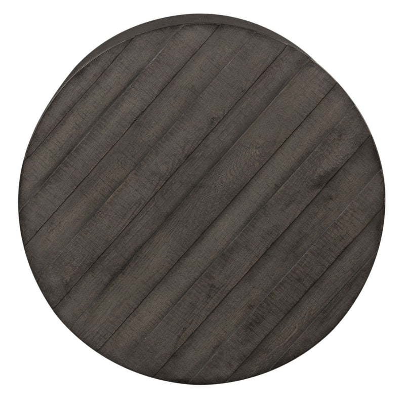 Modern Farmhouse Drum Cocktail Table