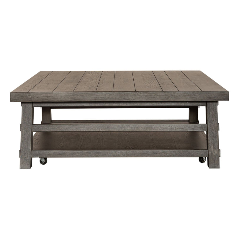 Modern Farmhouse Oversized Square Cocktail Table