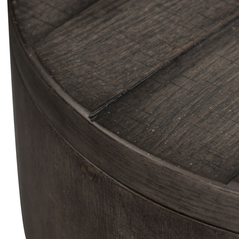 Modern Farmhouse Drum End Table