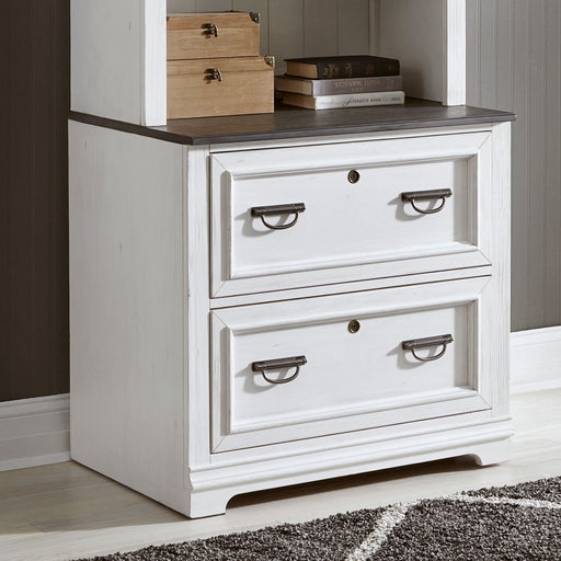 Allyson Park Bunching Lateral File Cabinet in Wirebrushed White image