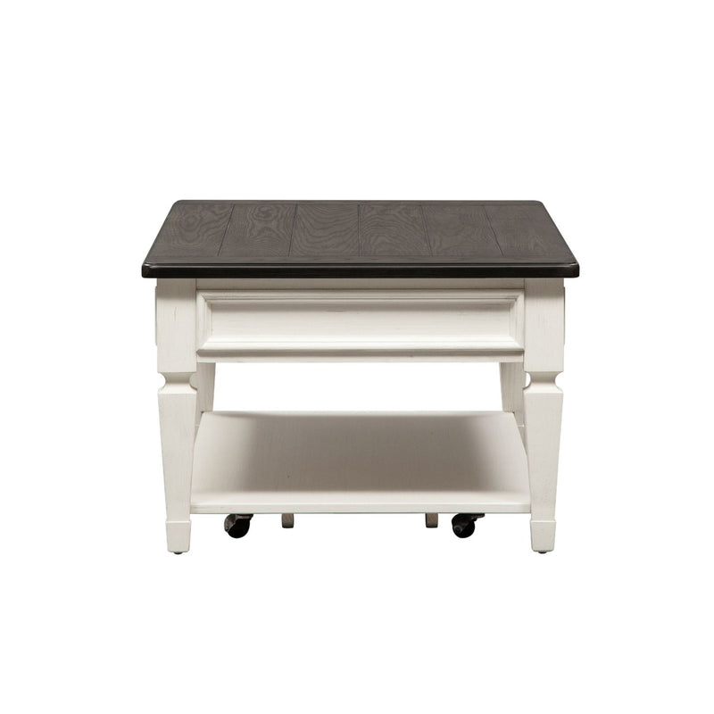 Allyson Park Rectangular Cocktail Table in Wirebrushed White
