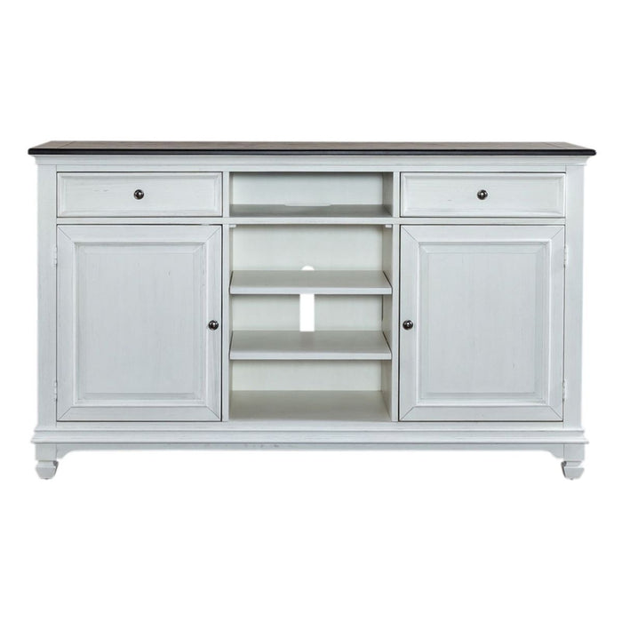 Liberty Furniture Allyson Park 68 Inch Highboy TV Console in Wirebrushed White image