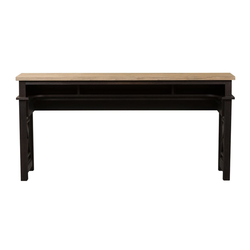 Heatherbrook Console Bar Table in Charcoal and Ash