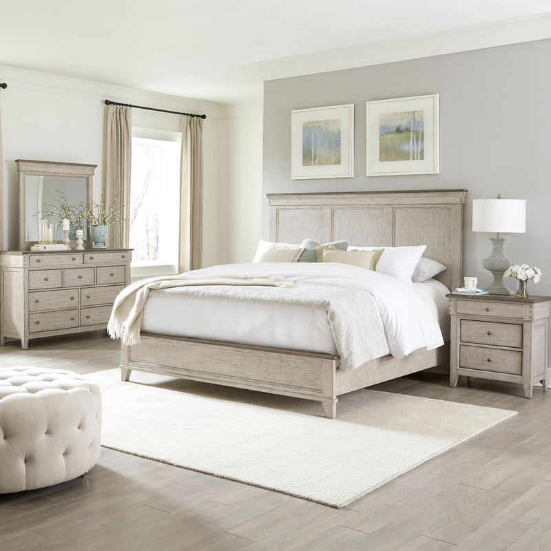 Ivy Hollow Queen Panel Bed, Dresser & Mirror, Night Stand image