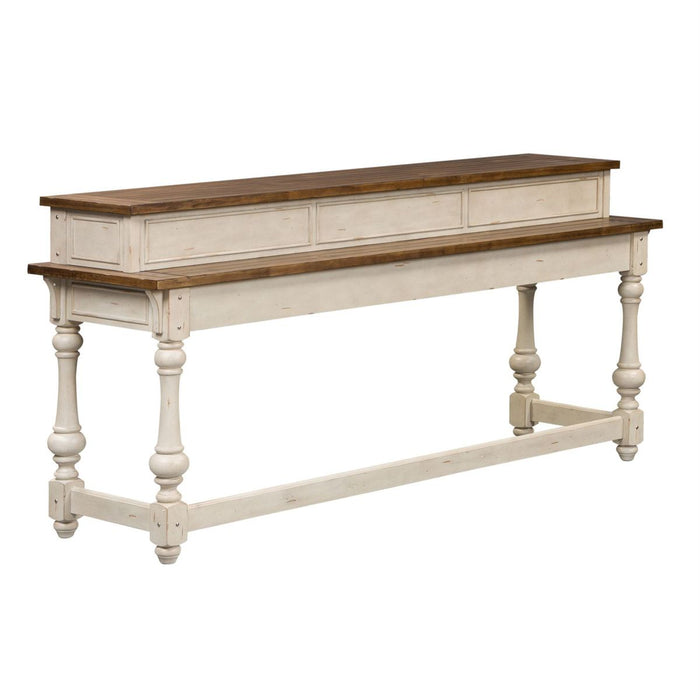 Liberty Morgan Creek Console Bar Table in Antique White
