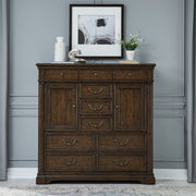 Arden Road 2 Door 10 Drawer Chest in Satin Cherry image