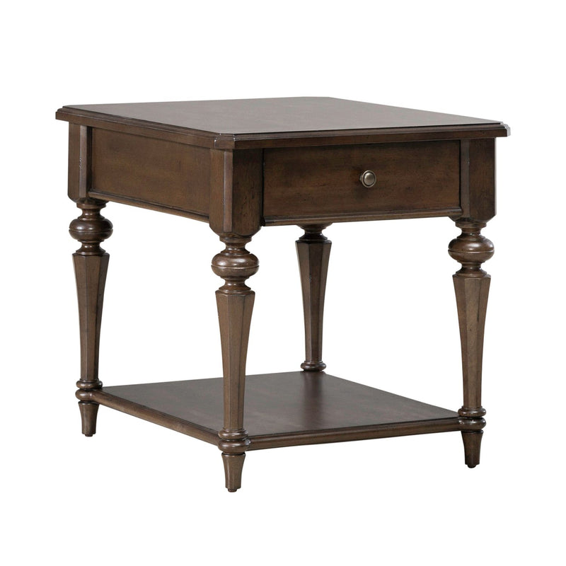 Arden Road Drawer End Table in Satin Cherry