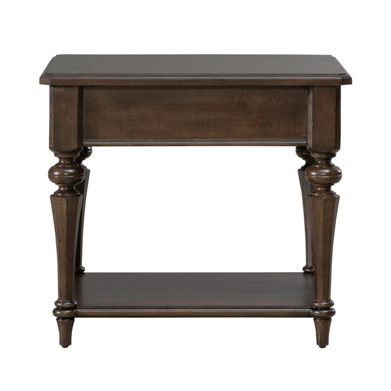 Arden Road Drawer End Table in Satin Cherry