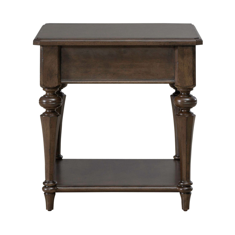 Arden Road Drawer End Table in Satin Cherry
