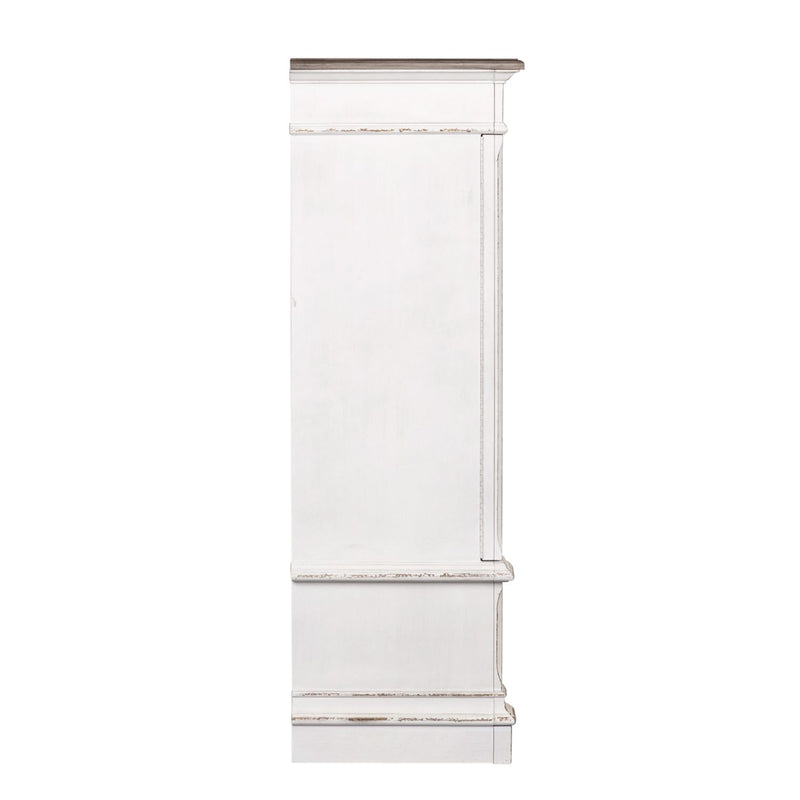 Abbey Park Mirrored Door Chest in Antique White
