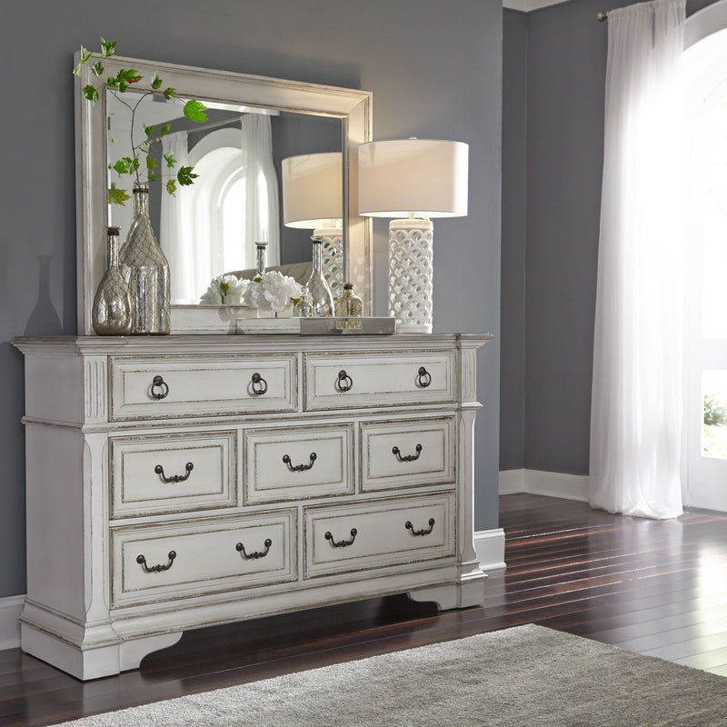 Abbey Park Mirror in Antique White