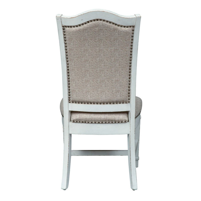 Liberty Furniture Abbey Park Upholstered Side Chair (set of 2) in Antique White