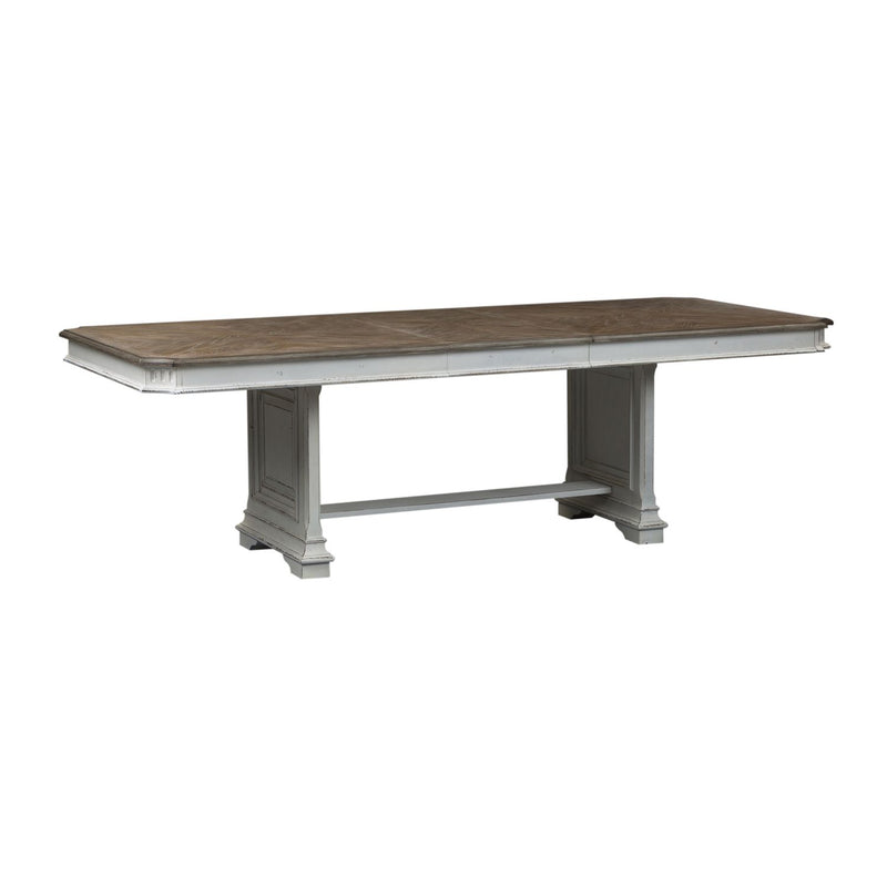 Abbey Park 7 Piece Trestle Table Set