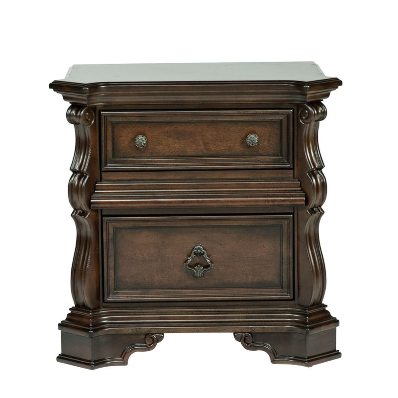 Arbor Place Queen Sleigh Bed, Dresser & Mirror, Night Stand