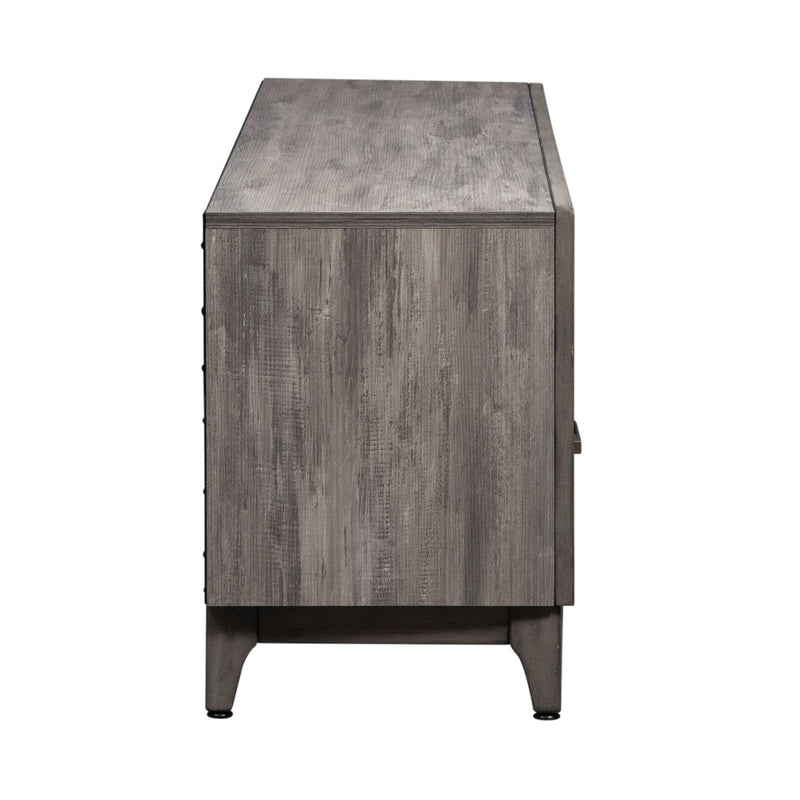Mercury 62 Inch TV Console in Driftwood Gray