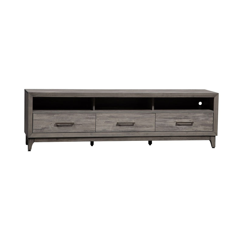 Mercury 76 Inch TV Console in Driftwood Gray