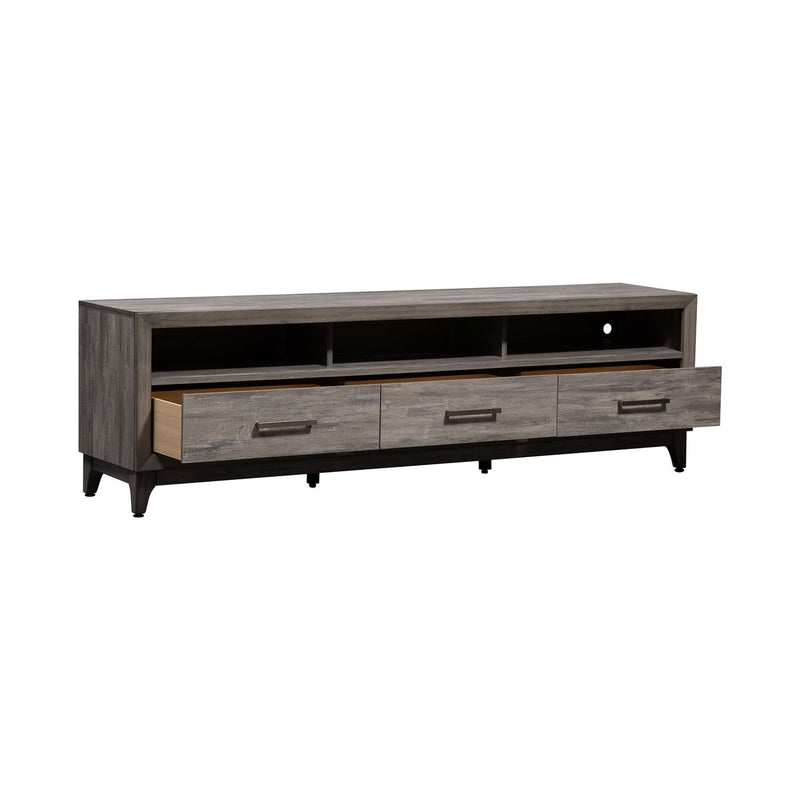 Mercury 76 Inch TV Console in Driftwood Gray