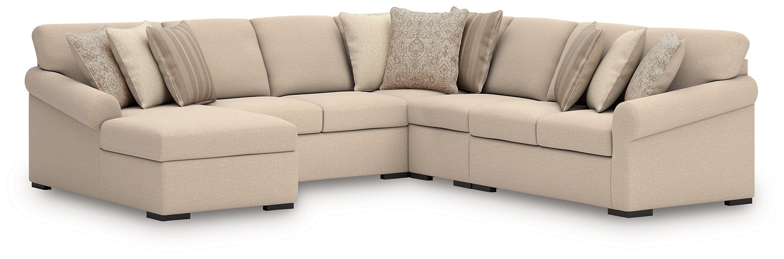 LadyMae Sectional with Chaise - Vicars Furniture (McAlester, OK)