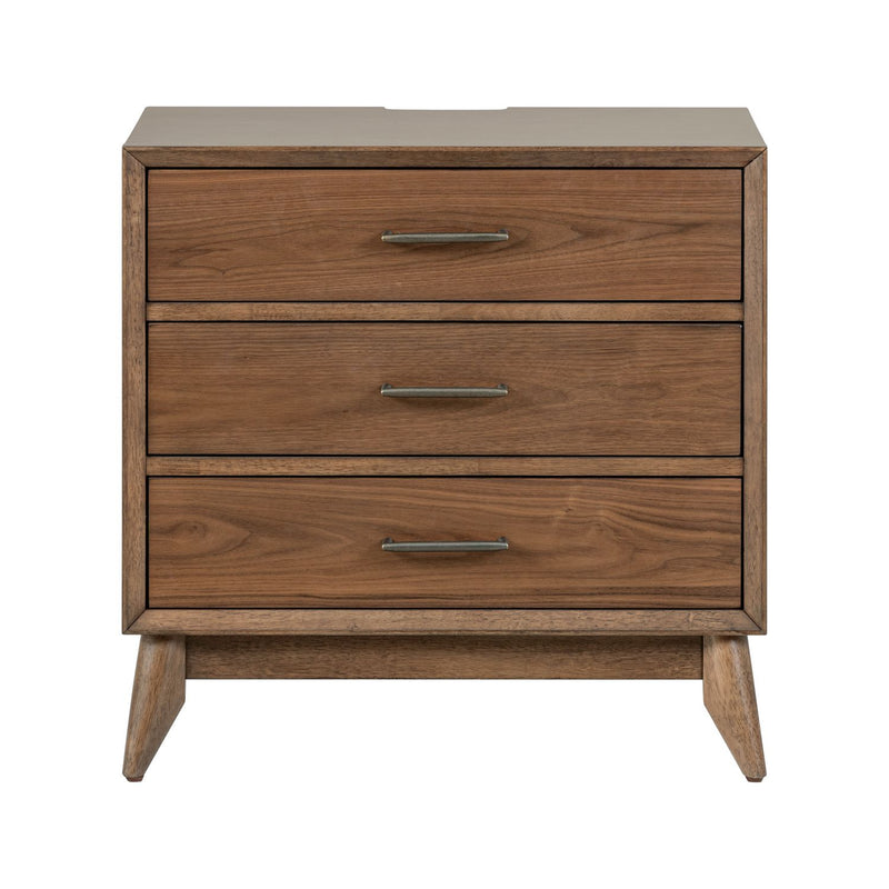 Century Modern Nightstand w/ Charging Station