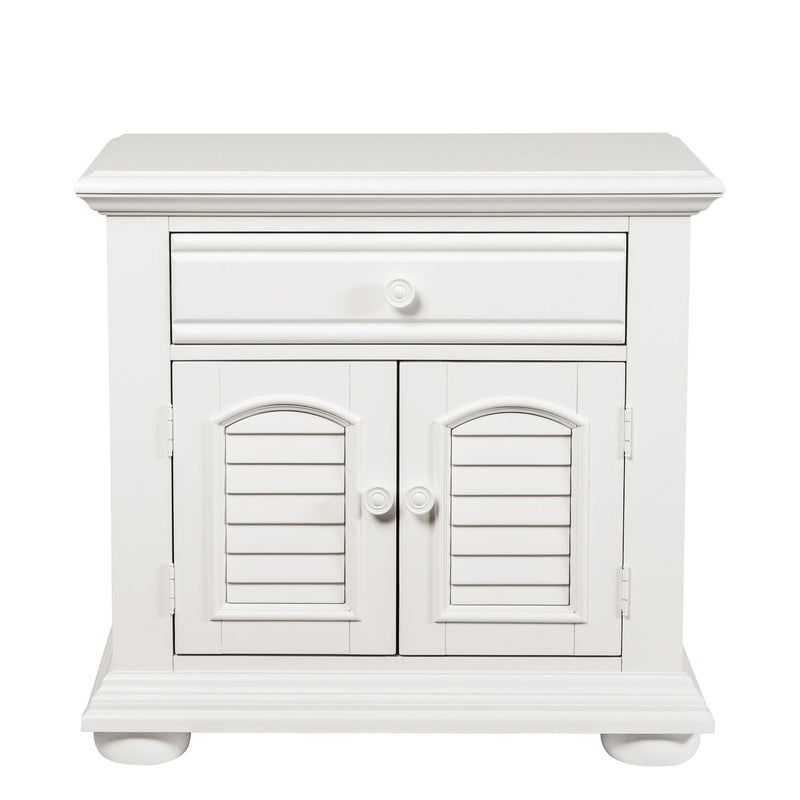 Summer House I King Panel Bed, Dresser & Mirror, Chest, Night Stand
