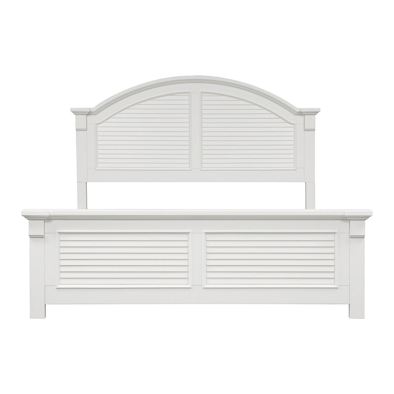 Summer House I Queen Panel Bed, Dresser & Mirror, Chest