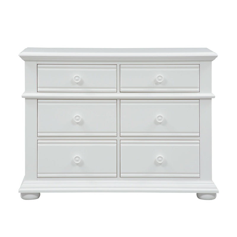 Summer House 6 Drawer Dresser in Oyster White
