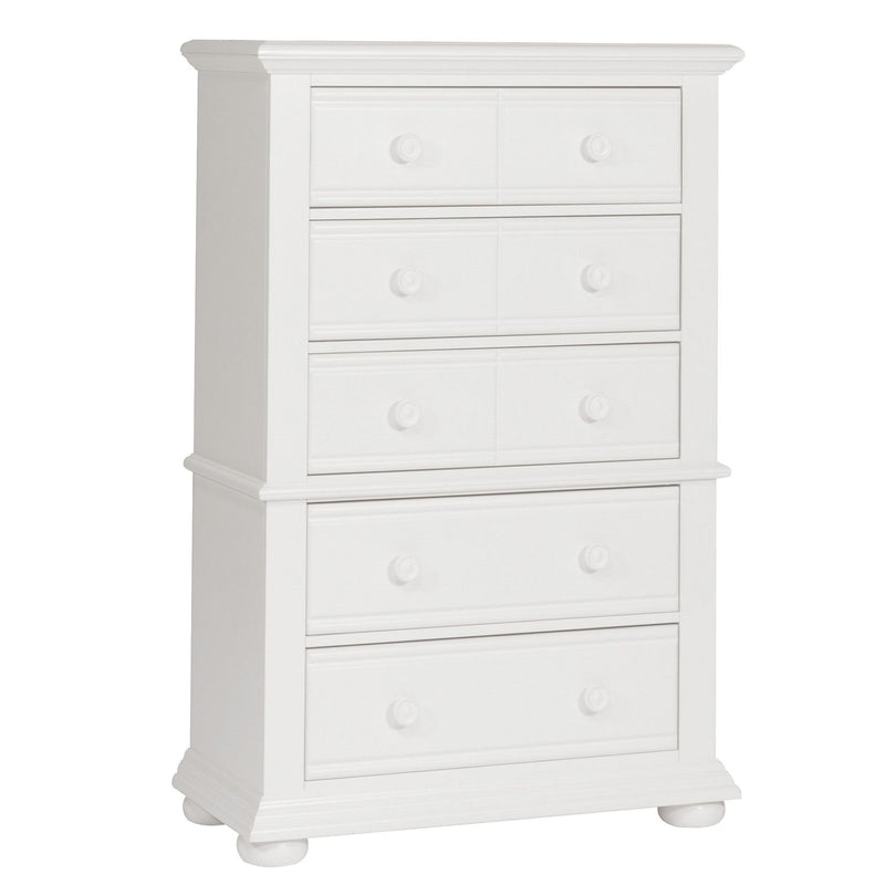 Summer House 5 Drawer Chest in Oyster White