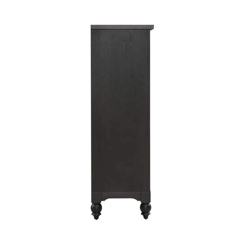 Americana Farmhouse 5 Drawer Chest in Black