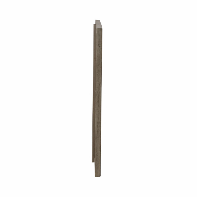 Americana Farmhouse Landscape Mirror in Dusty Taupe and Black