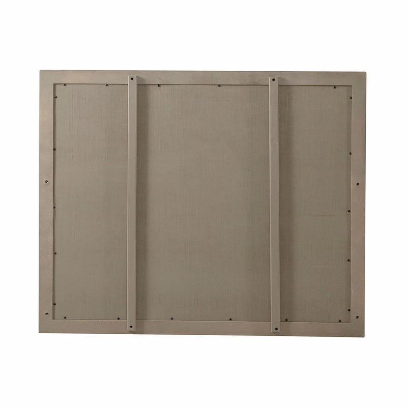 Americana Farmhouse Landscape Mirror in Dusty Taupe and Black