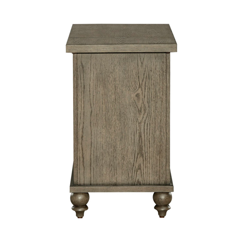 Americana Farmhouse Chair Side Table in Dusty Taupe