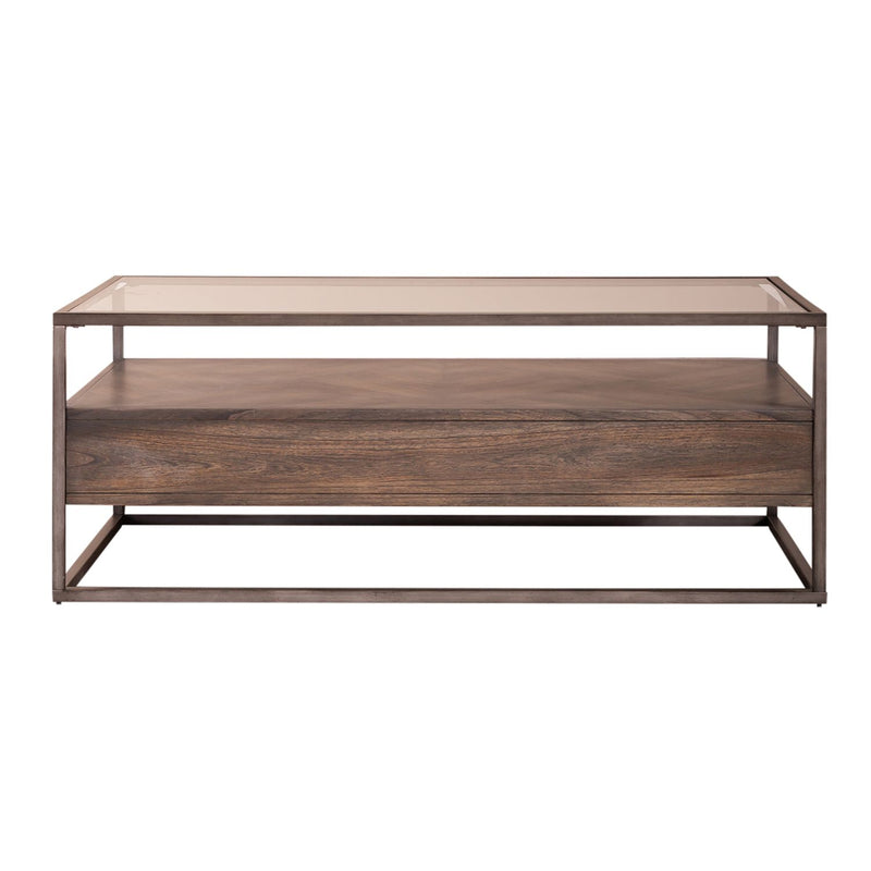 Jamestown Rectangular Cocktail Table in Brown