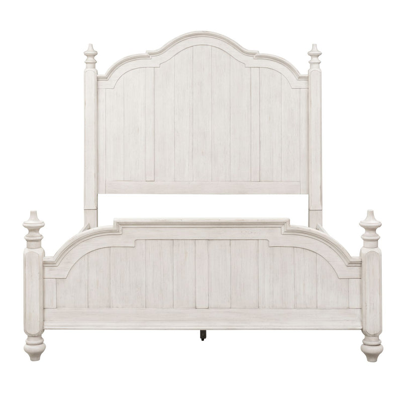 Farmhouse Reimagined Queen Poster Bed, Dresser & Mirror