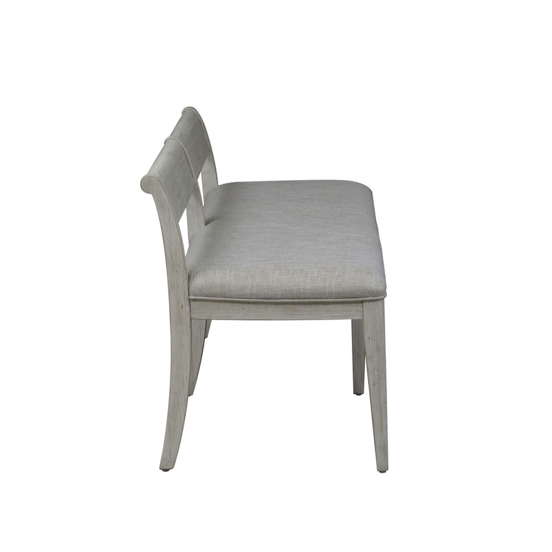Farmhouse Reimagined Upholstered Bench (RTA) in Antique White