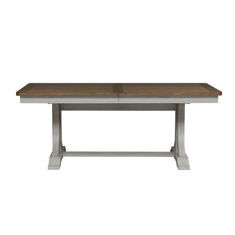 Farmhouse Reimagined Opt 5 Piece Trestle Table Set