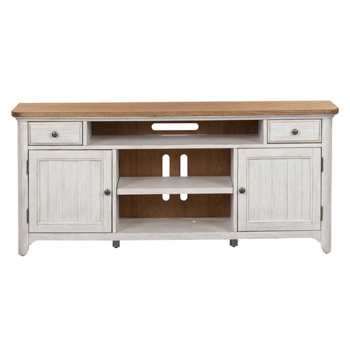 Liberty Farmhouse Reimagine Entertainment TV Stand in Antique White image