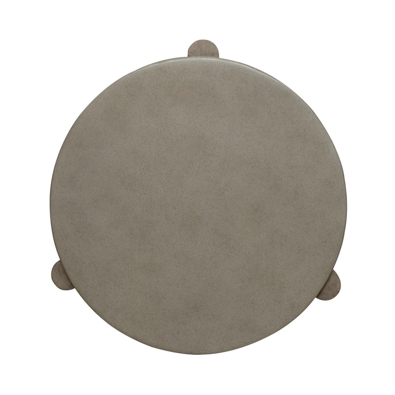 Affinity Chairside Table in Dusty Taupe with Concrete Top