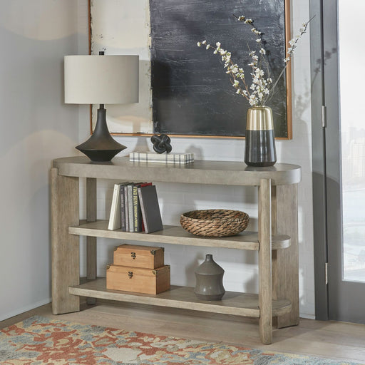 Liberty Furniture Affinity Sofa Table in Dusty Taupe with Concrete Top image