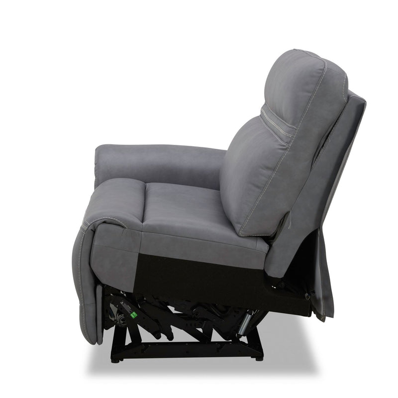 Cooper L Arm Recliner P3 & ZG - Blue Gray