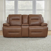 Cameron Loveseat w/Console P3 & ZG - Saddle image