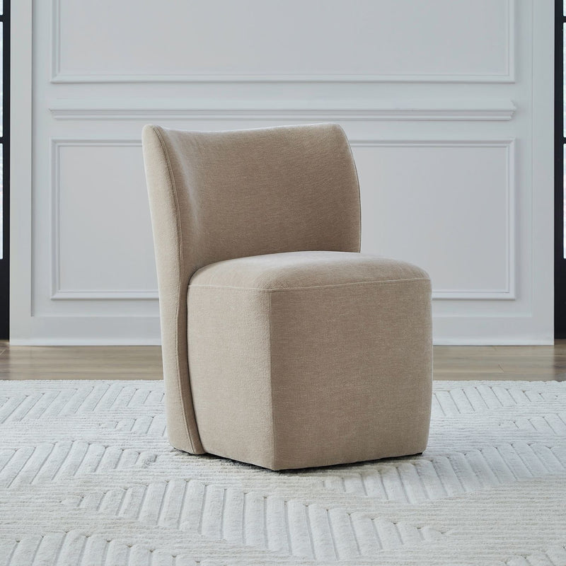 Accent Dining Accent Dining Chair w/ Casters - Wicker image