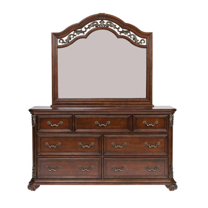 Messina Estates Queen Poster Bed, Dresser & Mirror