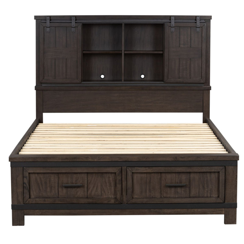 Thornwood Hills King Bookcase Bed, Dresser & Mirror, Chest, Night Stand
