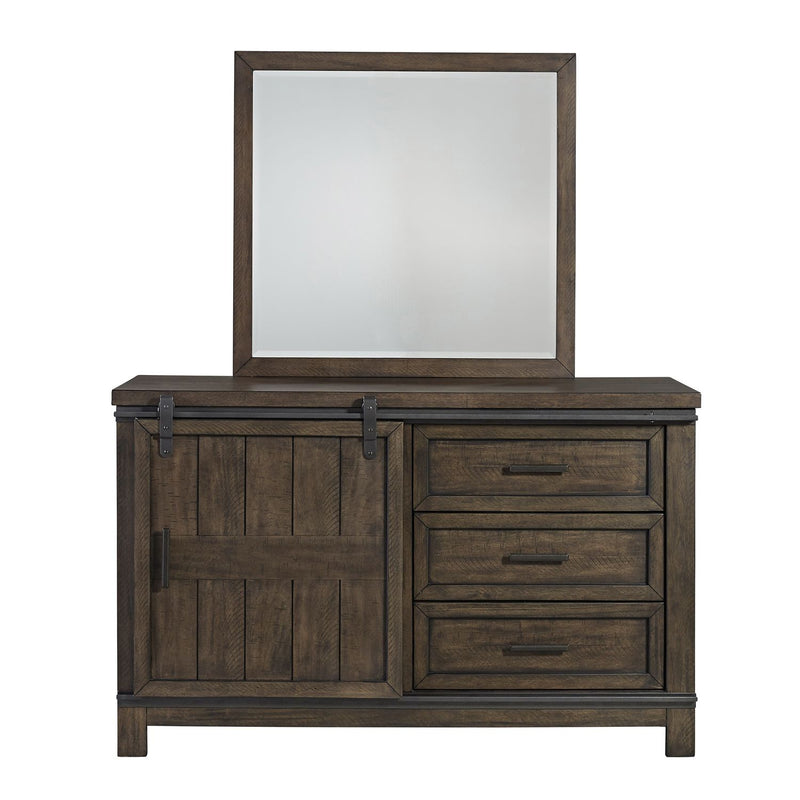 Thornwood Hills Full Bookcase Bed, Dresser & Mirror