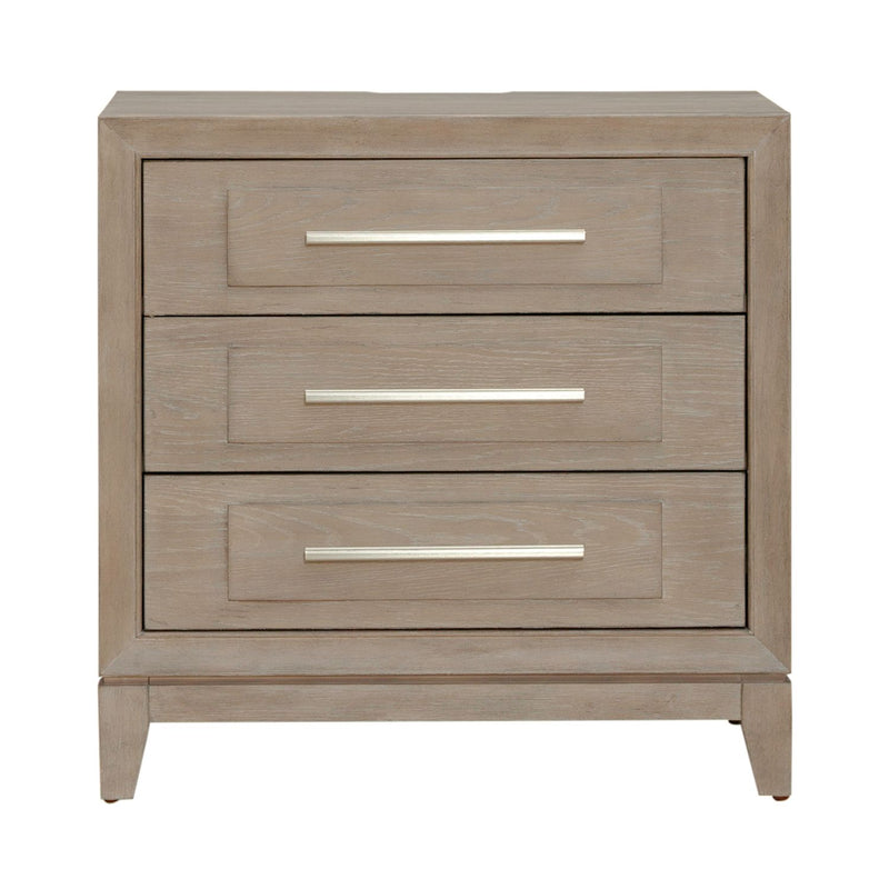 Brentwood 3 Drawer Nightstand w/ Charging Station