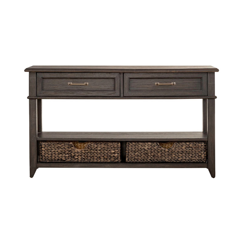 Mill Creek 2 Drawer Sofa Table in Peppercorn
