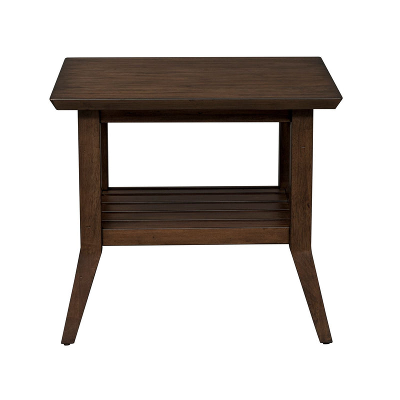 Ventura Blvd Rectangular End Table in Bronze