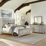 Heartland King Opt California Panel Bed, Dresser & Mirror image
