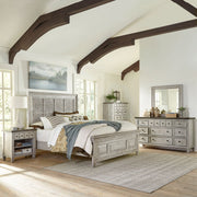 Heartland Opt Queen Panel Bed, Dresser & Mirror, Chest, Night Stand image
